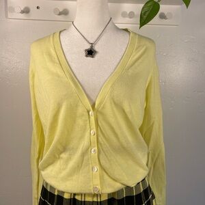 Victoria’s Secret Lemon Yellow Women's Cardigan Sweater